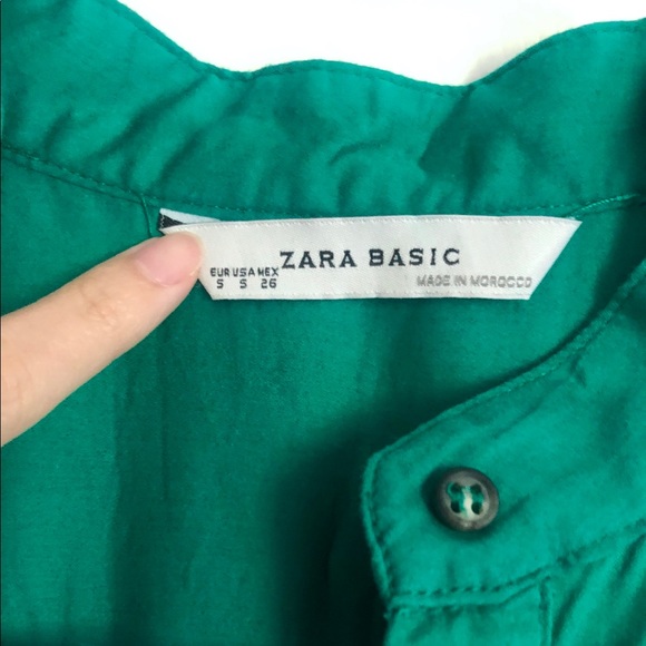 Zara Green Sleeveless Dress - Picture 3 of 4